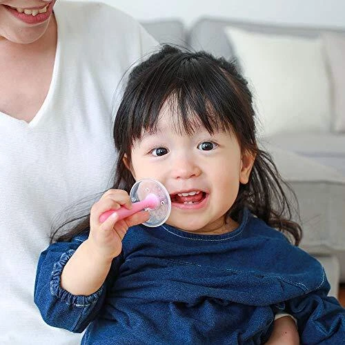 Cepillo de dientes bebé paloma lección etapa 4 (rosa) 2 piezas incluidas 1 año 6 meses ~ Foto 3 de 4