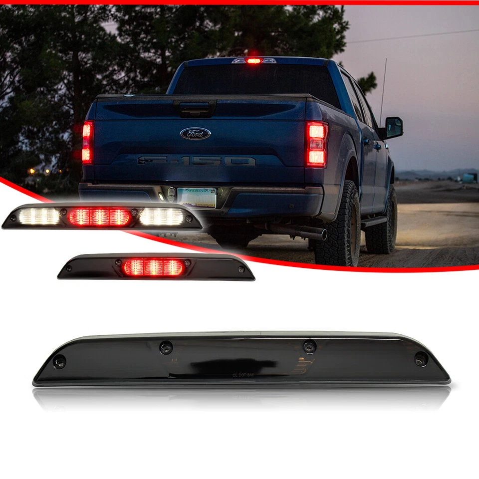 Для 15-20 Ford F150 F-150 черный светодиодный 3-й третий задний стоп-сигнал с грузовой лампой - Изображение 2 из 4