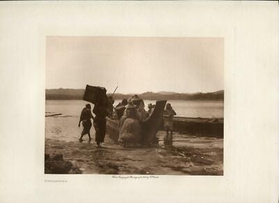 1914 Original Photogravure | Curtis | Embarking | John Andrews & Son