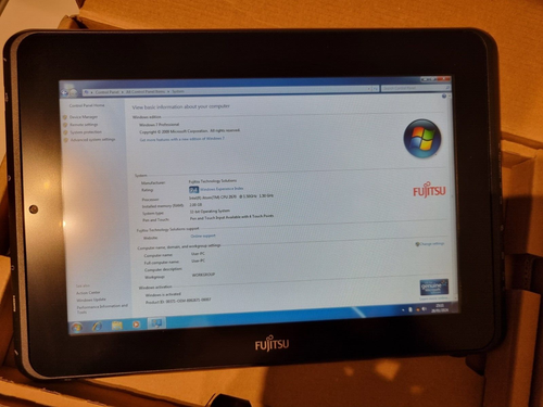New FUJITSU STYLISTIC Q550 TOUCH SCREEN Tablet Atom Z670 1.5Ghz, 2GB, 30GB SSD - Picture 3 of 18