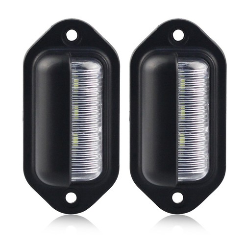 LED License Plate Light Tag Lamps Assembly White Replacement Fit For Car 12-24V - Picture 15 of 19