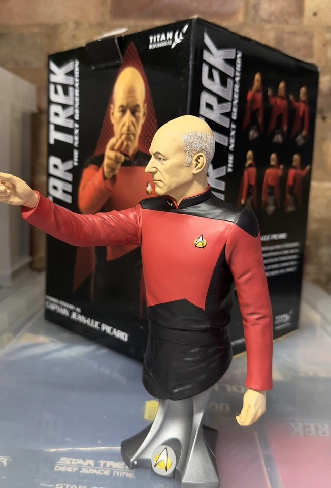 Star Trek The Next Generation Titan bust Captain Picard Patrick Stewart 8” - Immagine 4 di 4