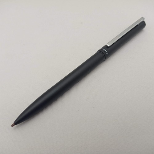 AURORA AURETTA LUSSCO MATTE BLACK BALLPOINT PEN VINTAGE EXCELLENT UNUSED - Picture 3 of 8