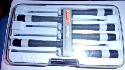 6 tlg. Profi Feinmechaniker-Schraubendreher Set POWERFIX PROFI, DESIGN EDITION