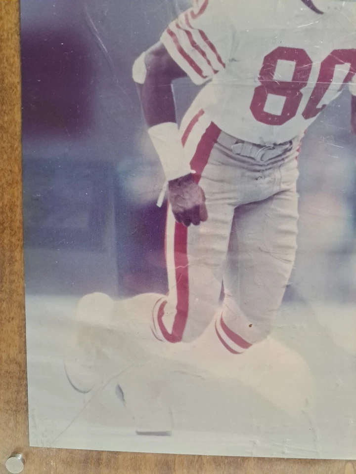 NFL San Francisco 49ers Vintage Jerry Photo In Frame - Image 4 of 4