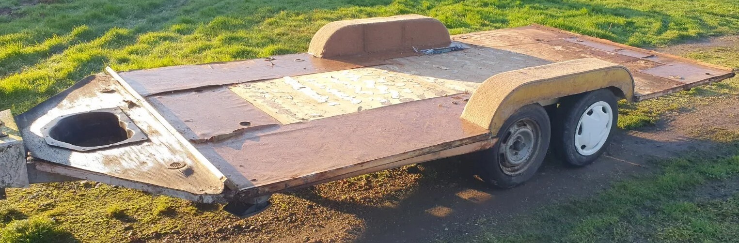 Twin Axle Car Bike Quad Trailer Caravan Alko Chassis 18ft Bed Tiny House Box eBay