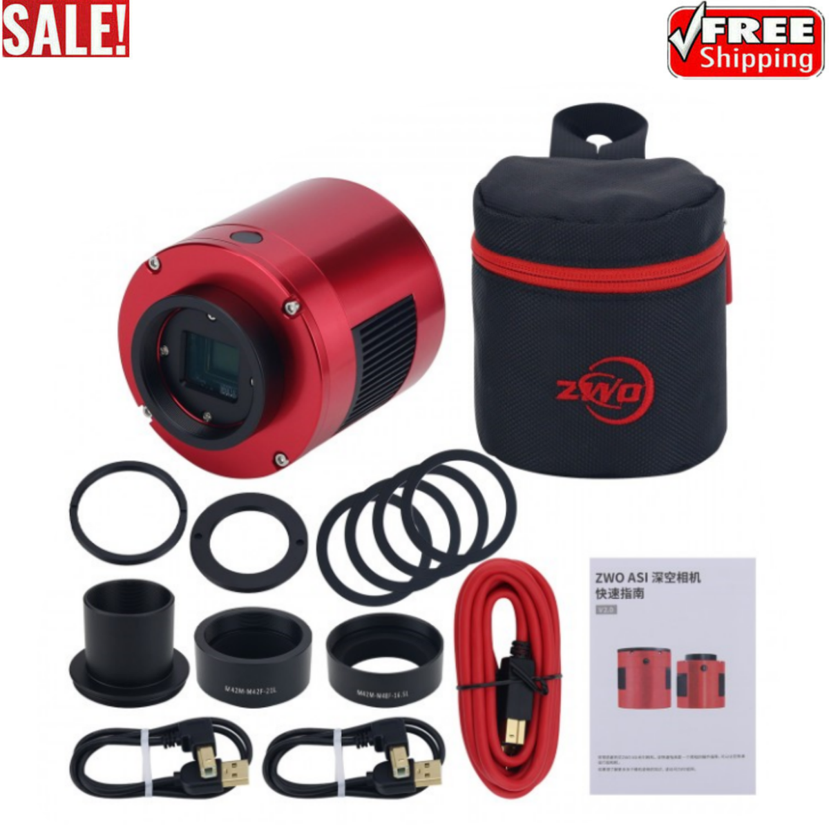 ZWO ASI533MC-PRO Deep Space Astronomy Camera Colored Cooled Cam 