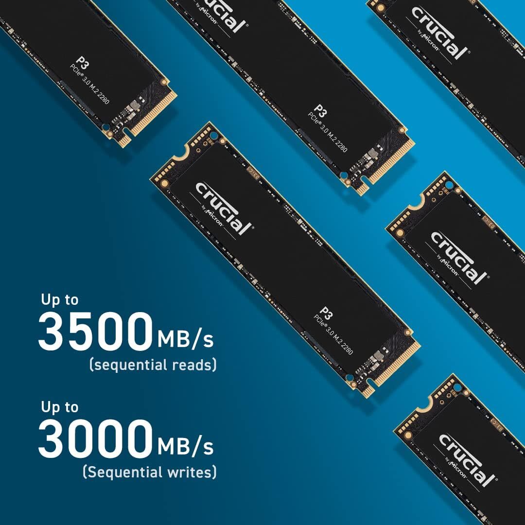 内蔵型SSD Crucial P3 3D NAND NVMe PCIe3.0 M.2 SSD Amazon.com: Crucial P3 1TB PCIe Gen3 3D NAND NVMe M.2 SSD