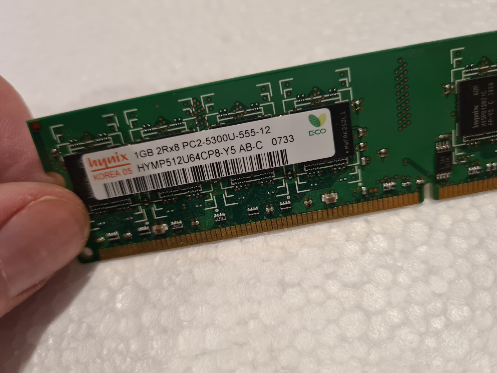 Hynix 1GB 1Rx8 PC2-5300U RAM HYMP512U64CP8-Y5 AB-C Desktop memory chip ...
