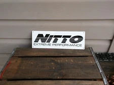 NITTO TIRE Metal Sign ADVERTISING Garage Shop Racing MECHANIC 4x12 50066