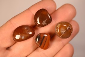 *BULK BUY* 150g CARNELIAN Tumbled Stones 30pce Red Agate, Energy Booster