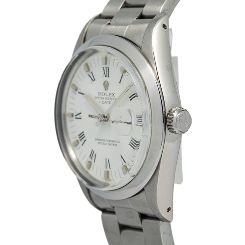 Rolex Date 15000 Oyster Stainless Steel White Dial Automatic Men's Watch 34mm - Picture 3 of 6