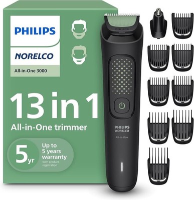 Philips MG3919/50 Multigroom 3000 Series All-in-One Trimmer and Clipper 13-Piece