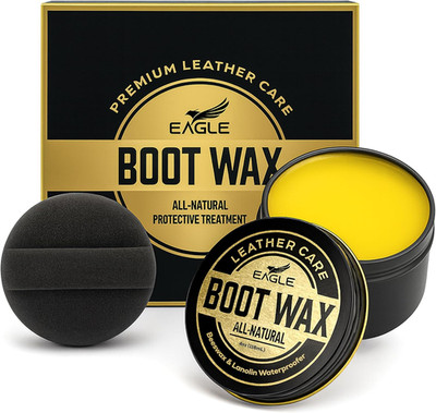 Boot Wax Waterproofer & Conditioner   4Oz Beeswax Leather Waterproofing Wax for