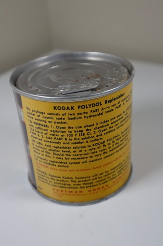 Vintage Kodak POLYDOL Replenisher Can Makes 1 Gallon - Picture 2 of 3