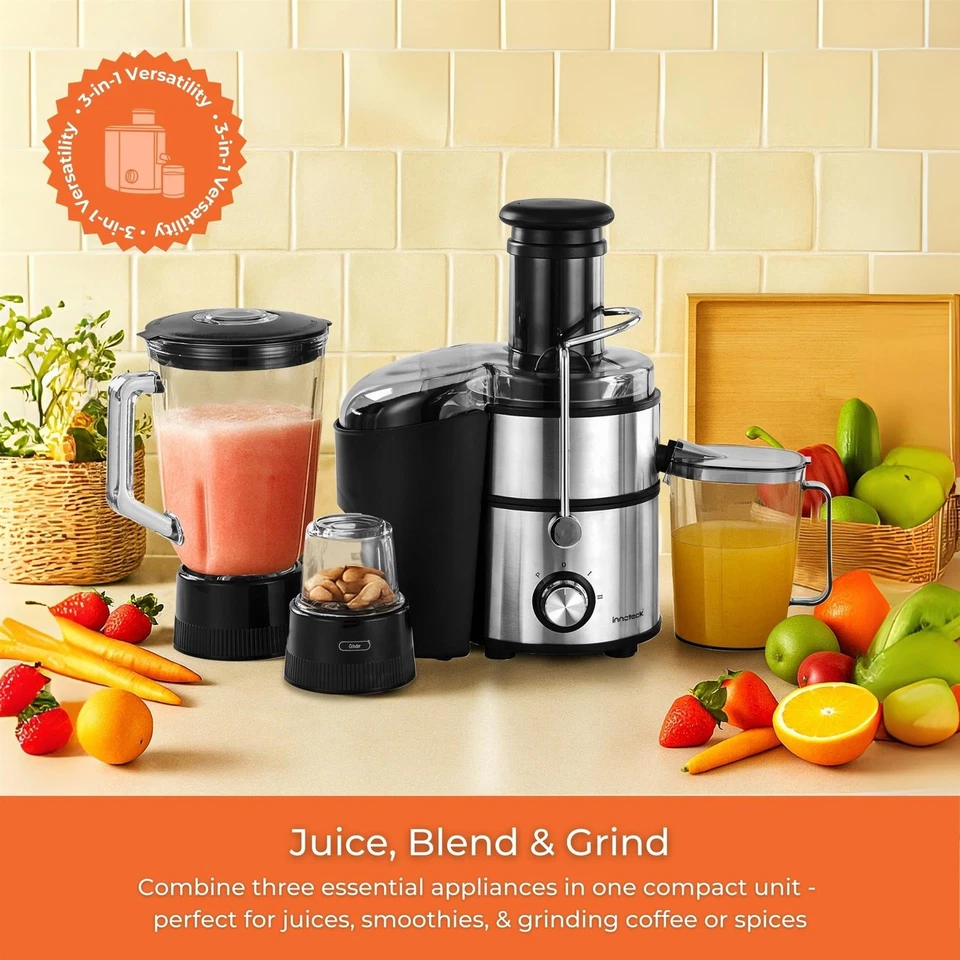 3 in 1 Juicer Smoothie Maker Blender Masala Spice Grinder - Image 2 of 4