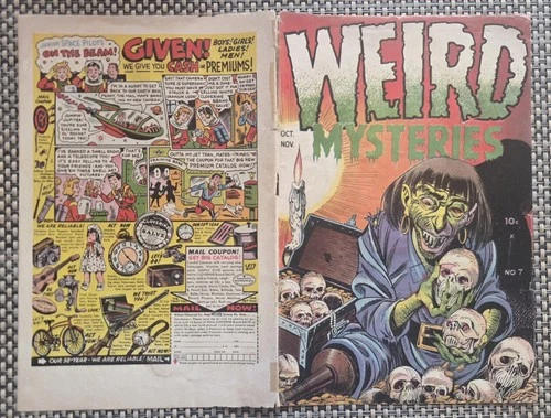 Weird Mysteries #7 1953 Stanley Morse No.Charlton The Thing FOREIGN READ FIRST