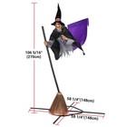 AplusChoice 9Ft Flying Witch Animated Halloween Decoration Motion Activated — photo 9
