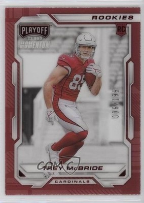 2022 Panini Chronicles Playoff Momentum Rookies Red 6/199 Trey McBride RC s1i
