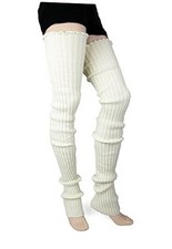 Super Long Leg Warmers Ivory