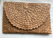 John Hardy Handwoven Lot Of 6 Count Envelope Clutch Bag Brown