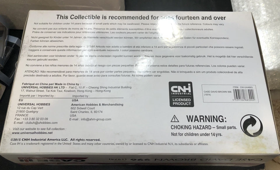 Universal Hobbies Case David Brown 996 (1974) Tractor - Scale 1:16 - Sealed - Image 2 of 4