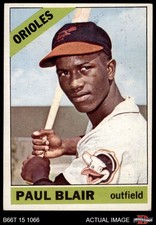 1966 Topps #48 Paul Blair Orioles 3 - VG