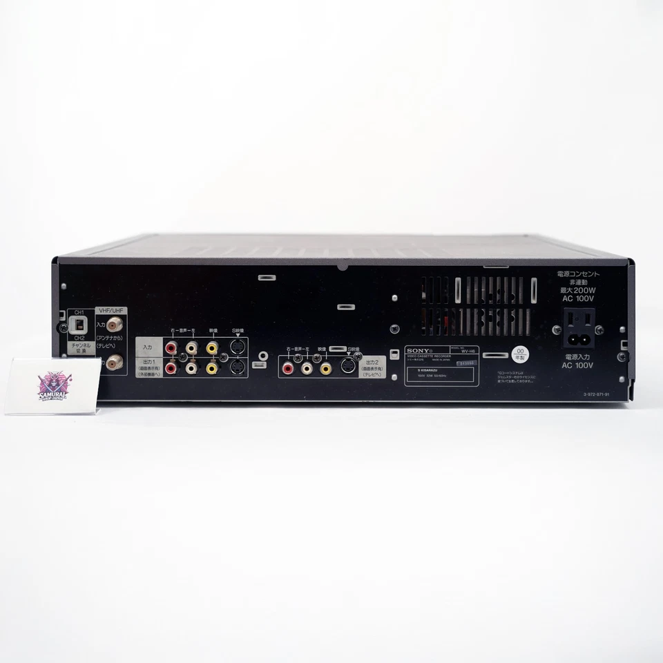 SONY WV-H6 VHS Hi8 Video Cassette Deck Player Combo Silber Getestet Japan Selten - Bild 4 von 4
