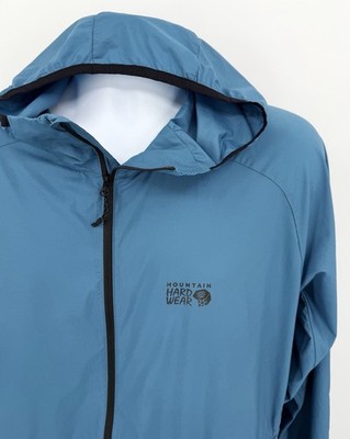 Mountain Hardware Kor AirShell Men's XXL Jacket Blue Hooded Pertex Quantum Air