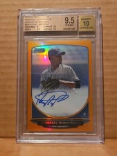2013 Bowman Chrome Rafael Montero Orange Refractor Auto Rookie Bgs 9.5 /25