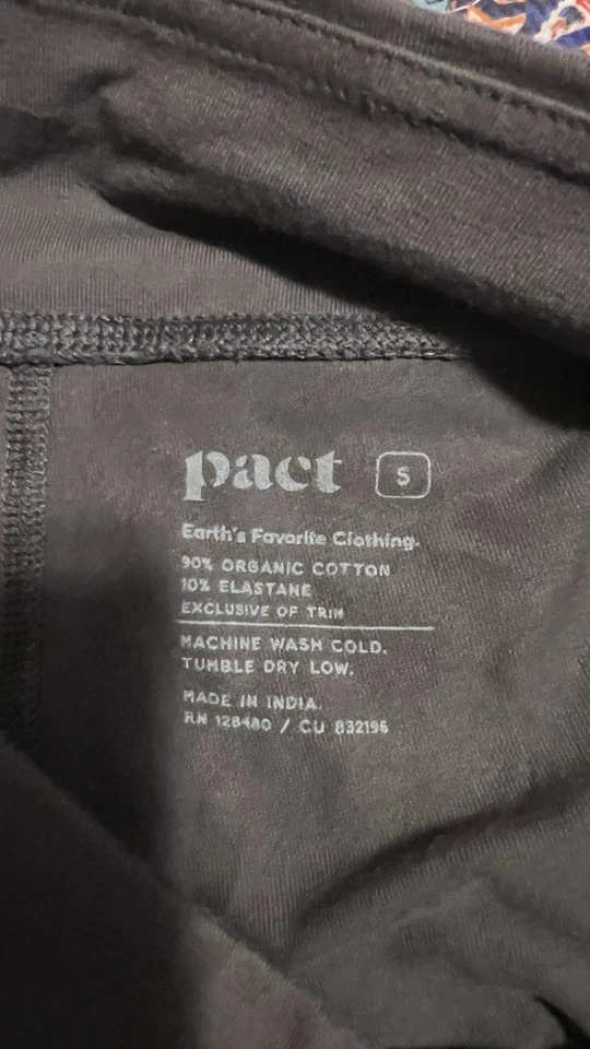 Pact Pants Womens Small Grey Organic Cotton Pull On Sweatpants - Image 3 of 4