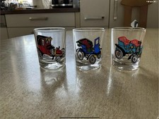 3 Schnapsgläser Autos Höhe 5,5 cm