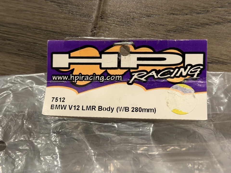 Vintage HPI Super Nitro RS4 7512 BMW V12 LMR COMPLETE Body & Decal Sticker Set. - Image 2 of 4
