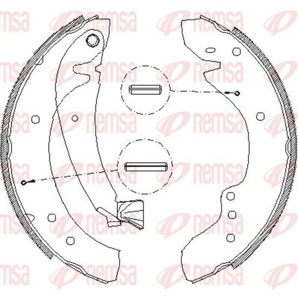 Bremsbacke Remsa 4718.00 FüR Peugeot Fiat Ducato CitroËN 254Mm Bus Combinato CAT-image