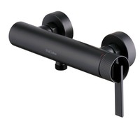 PaulGurkes Duscharmatur Aufputz Matt-Schwarz Duschmischer Serie NOX