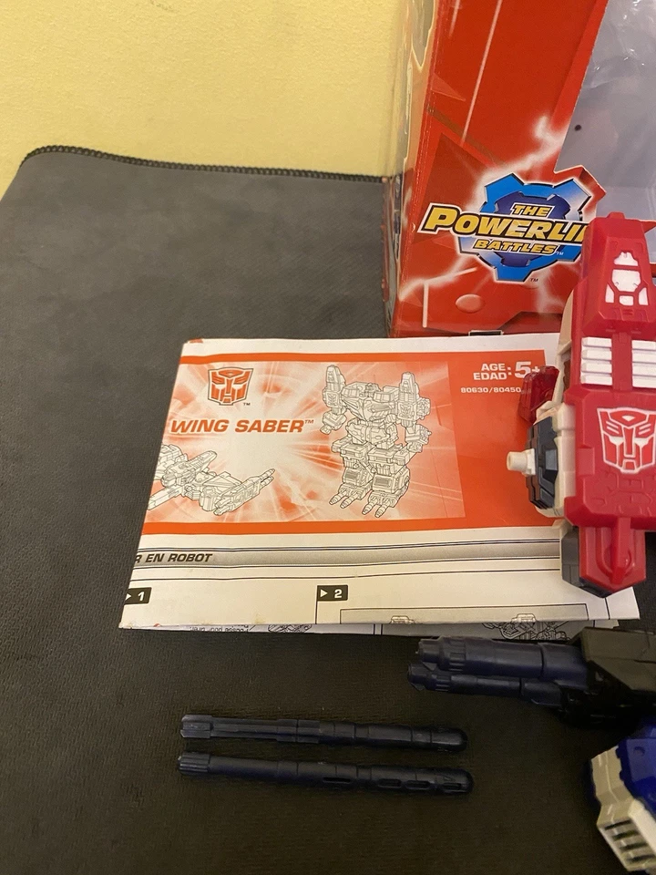 Transformers Energon Powerlinx Wing Saber w/ Box & Manual COMPLETE - Mega Class - Image 2 of 4