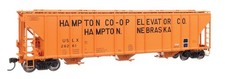 106197 Walthers HO 55' Evans 4780 Covered Hopper Hampton Co-op USLX 26265