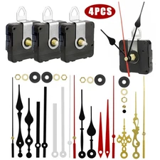4PCS Wall Quartz Clock Movement Mechanism DIY Replacement Repair Part Motor Kit