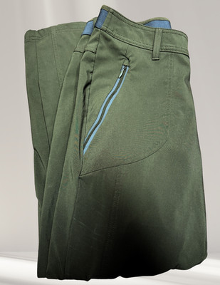 Columbia Omni-Shield Womens M Olive Hiking Pants Stretch Zip Pocket Outdoor