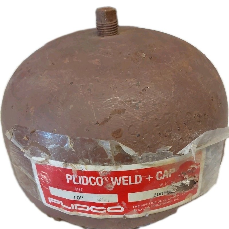 Plidco 10" Weld On Cap New Out Of Box