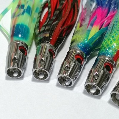 Octopus Trolling Fishing Lure 165cm 7in 55g with Inverted Barbed Hooks