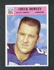 Chuck Howley Dallas Cowboy Rookie 1966 Philadelphia Gum NFL Football Card #10 RC. rookie card picture