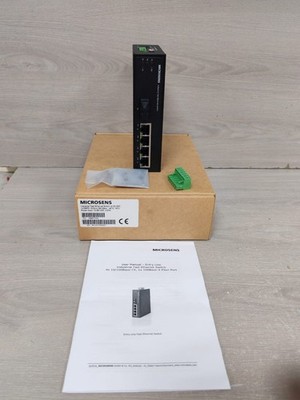 MICROSENS MS657104X INDUSTRIAL FAST ETHERNET SWITCH 4X10/100T 1X100FX 12-58VDC