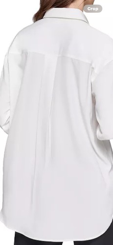Camicia con colletto KARL LAGERFELD PARIS Petite stelle e borchie taglia M - Foto 3 di 4