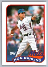 1989 Topps Baseball Ron Darling #105 New York Mets