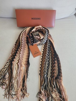 Missoni Strick Schal Mehrfarbig, Luxus Pur! Neu!