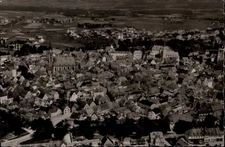 RPPC Aerial view Dinkelsbuehl Bavaria Germany vintage real photo postcard u685