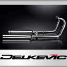 Kawasaki W800 2019-2024 Full Exhaust 2-2 550mm Bull Nose Silencers Stainless