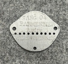 PLAQUE IDENTITÉ GOURMETTE TROUPE PARA TAP VALÉCIENNES INDOCHINE ALGÉRIE INDO