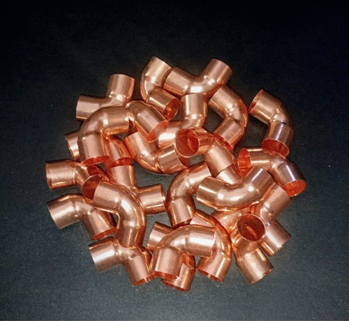25 PACK 1/2" Copper 90 Elbow C x C Sweat Solder Pressure Standard Plumbing New